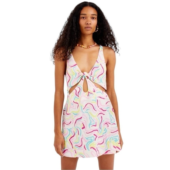 For Love & Lemons Satin Cutout Palmer Mini Dress | U.S. Woman’s XSmall - Picture 1 of 13